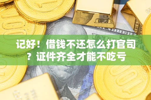 北京记好！借钱不还怎么打官司？证件齐全才能不吃亏