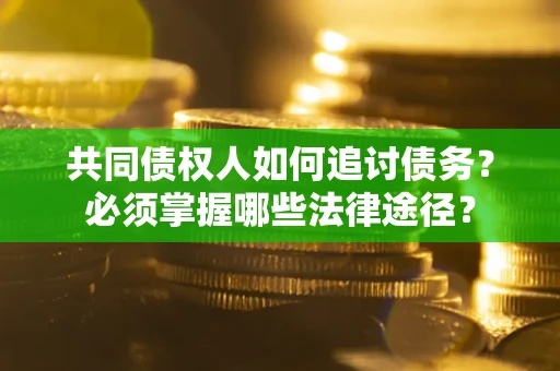 北京共同债权人如何追讨债务？必须掌握哪些法律途径？