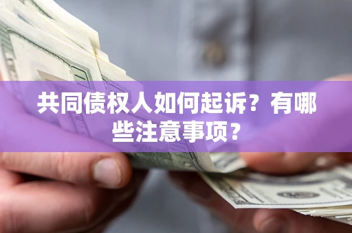 北京共同债权人如何起诉？有哪些注意事项？